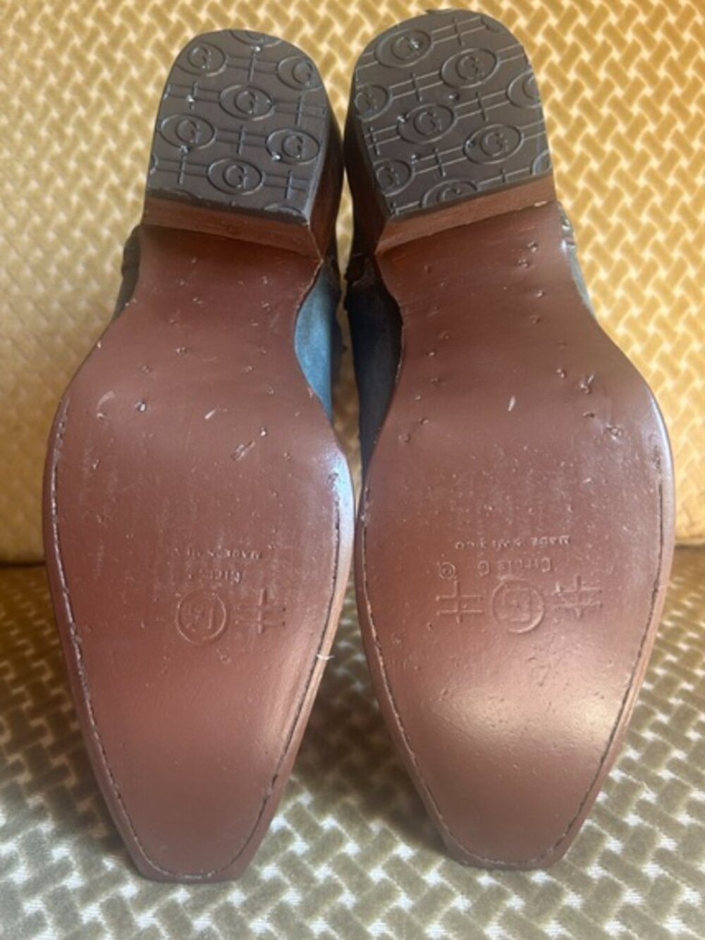 Corral Rich Blue Leather Flower Embroidered Zip Ankle Snip Western Booties NEW - Picture 10 of 16